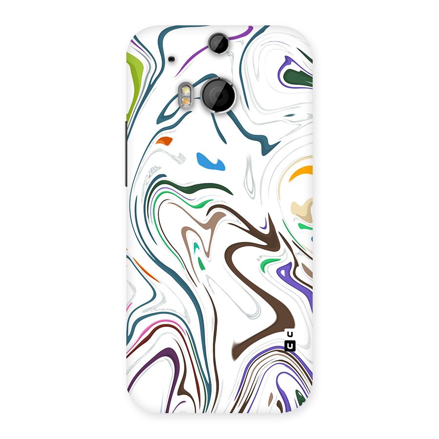 Marbled Printed Art Back Case for HTC One M8