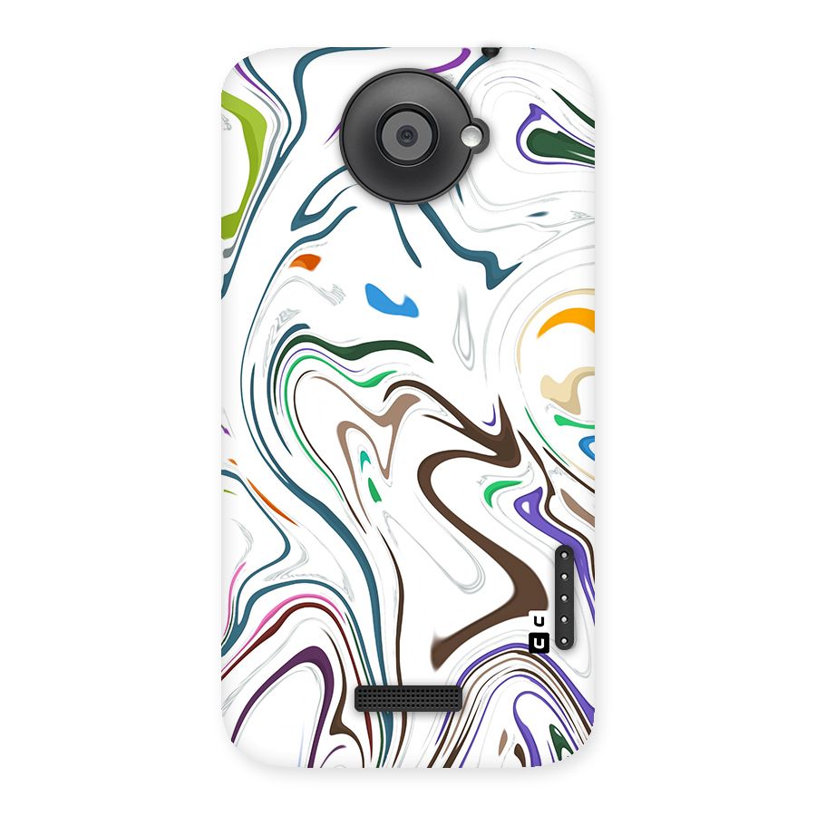 Marbled Printed Art Back Case for HTC One X