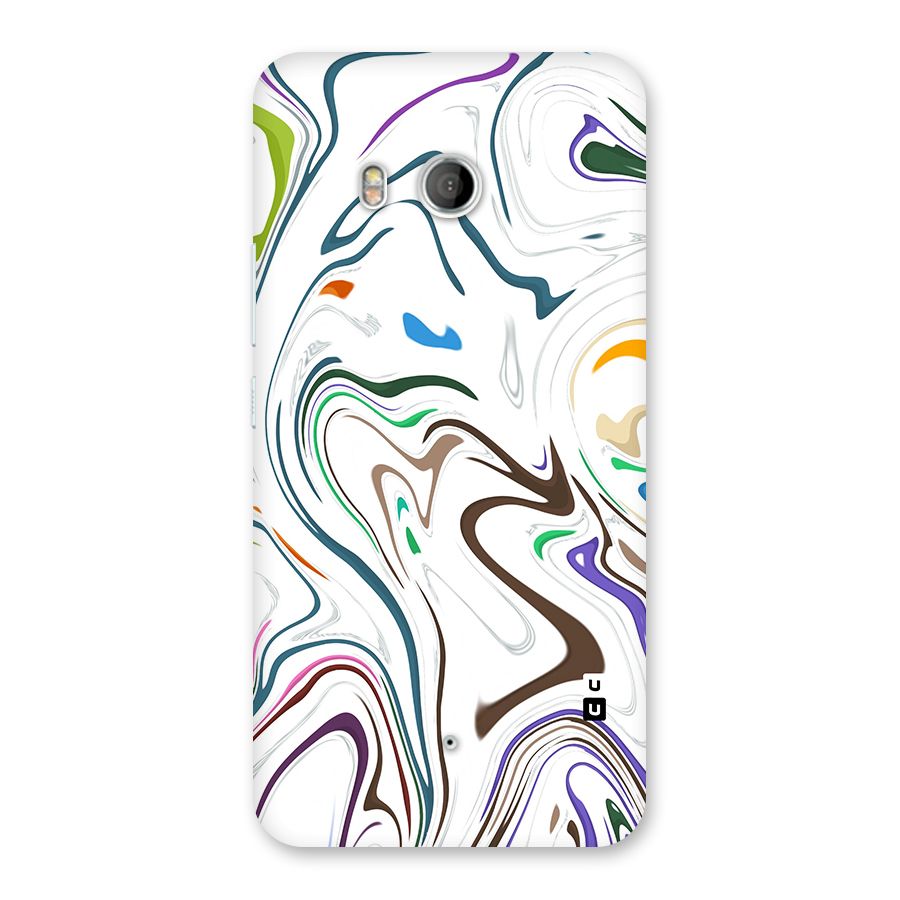 Marbled Printed Art Back Case for HTC U11