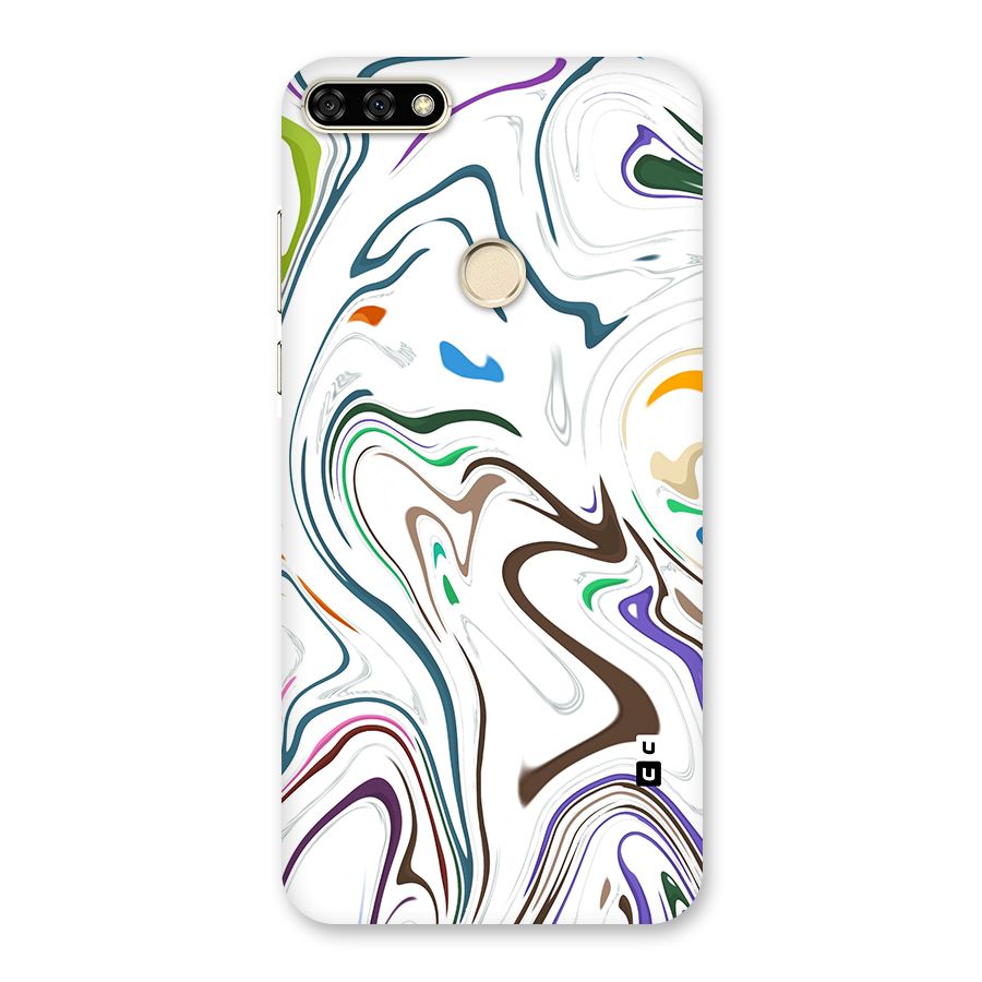 Marbled Printed Art Back Case for Honor 7A