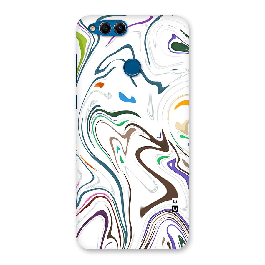 Marbled Printed Art Back Case for Honor 7X