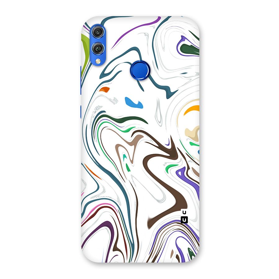 Marbled Printed Art Back Case for Honor 8X