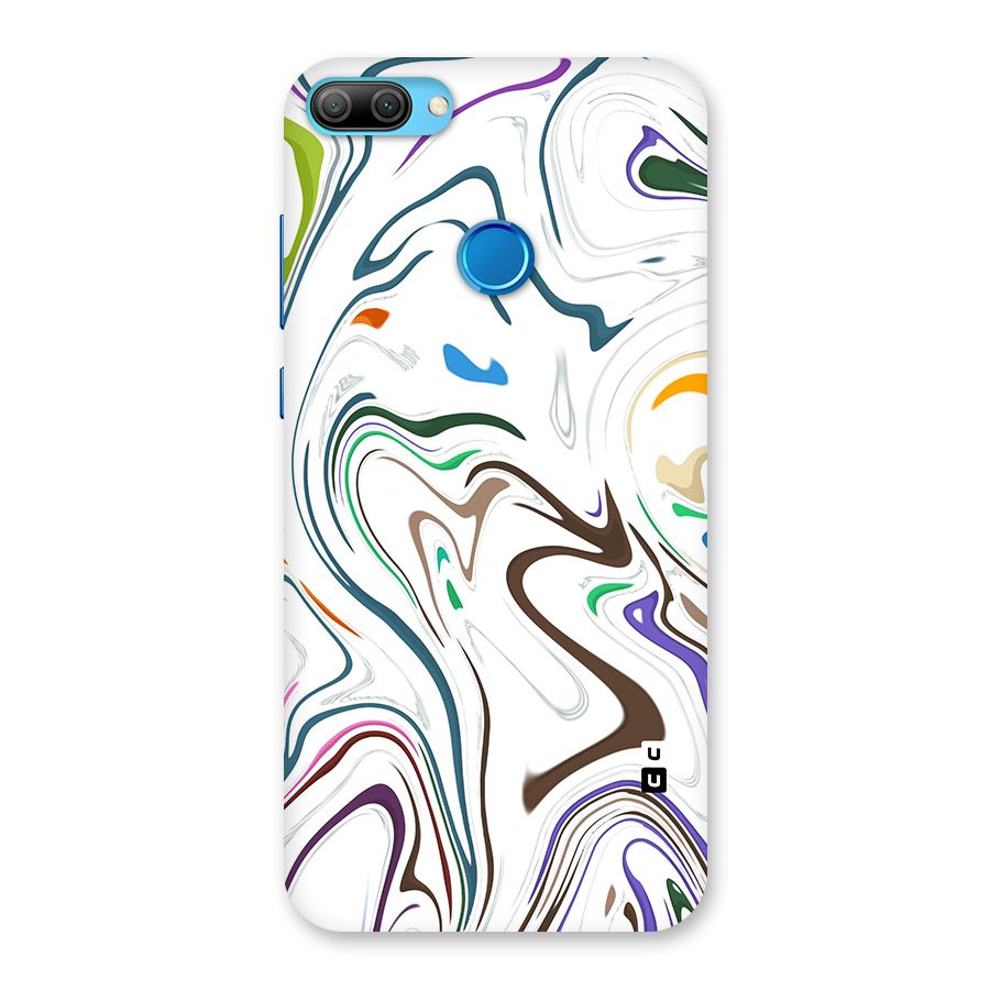 Marbled Printed Art Back Case for Honor 9N