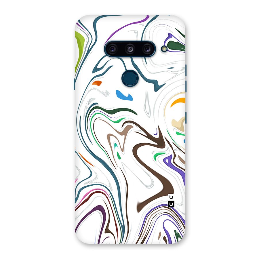 Marbled Printed Art Back Case for LG  V40 ThinQ
