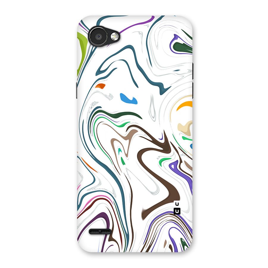 Marbled Printed Art Back Case for LG Q6