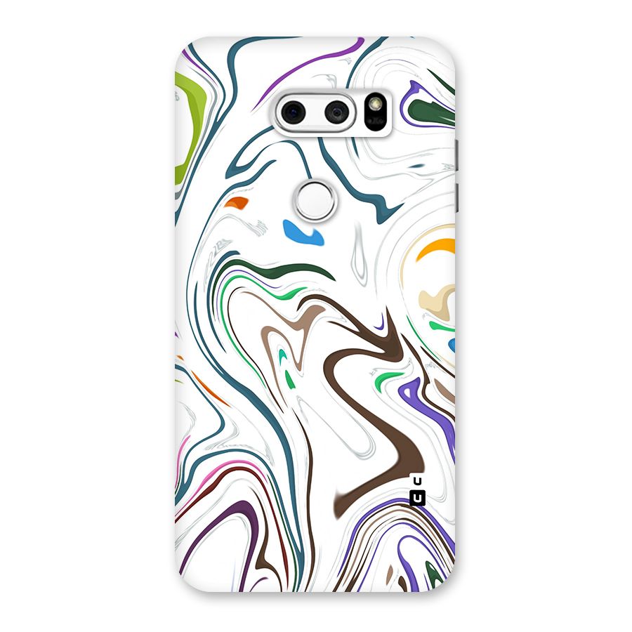 Marbled Printed Art Back Case for LG V30