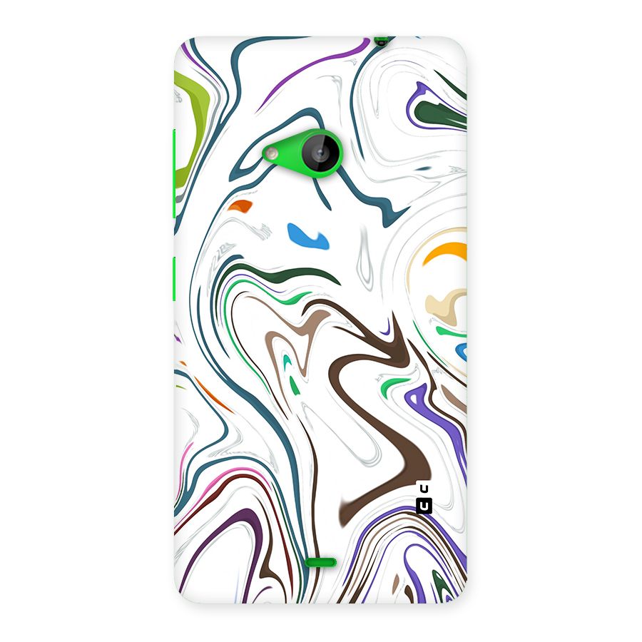 Marbled Printed Art Back Case for Lumia 535