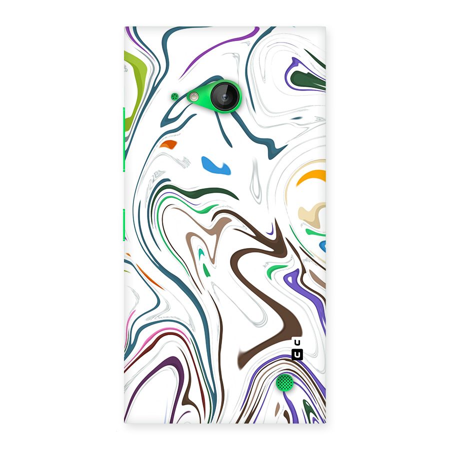 Marbled Printed Art Back Case for Lumia 730