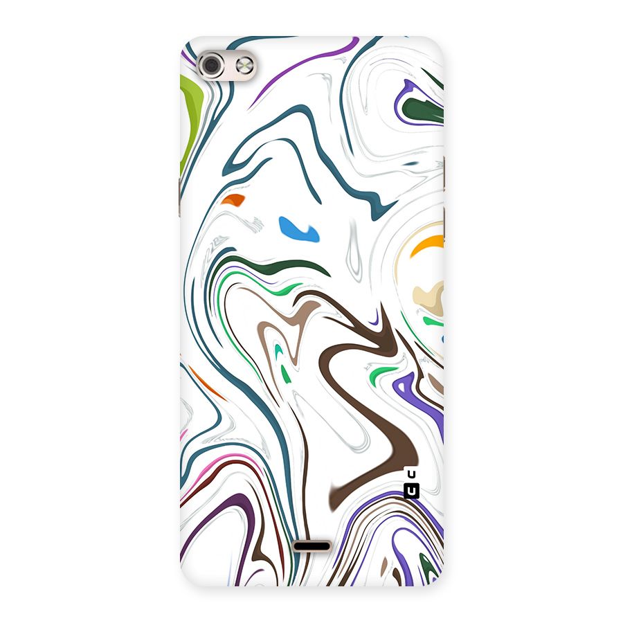 Marbled Printed Art Back Case for Micromax Canvas Silver 5