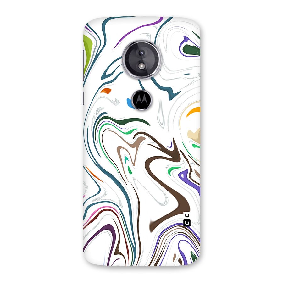 Marbled Printed Art Back Case for Moto E5