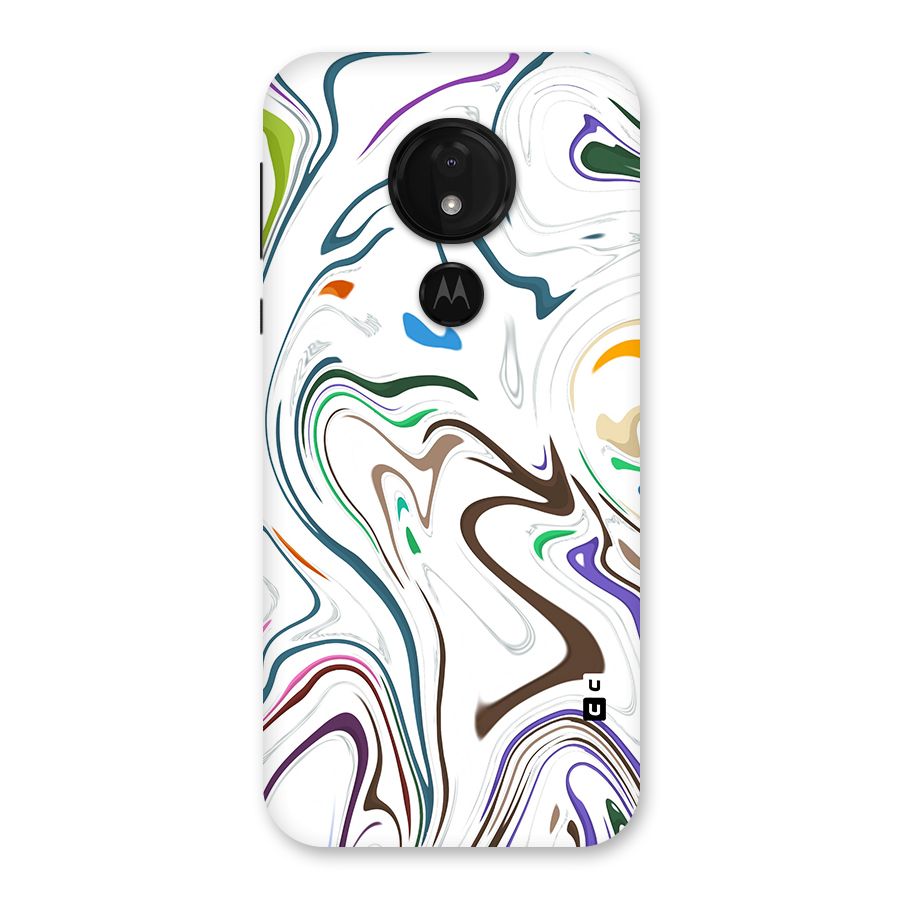 Marbled Printed Art Back Case for Moto G7 Power