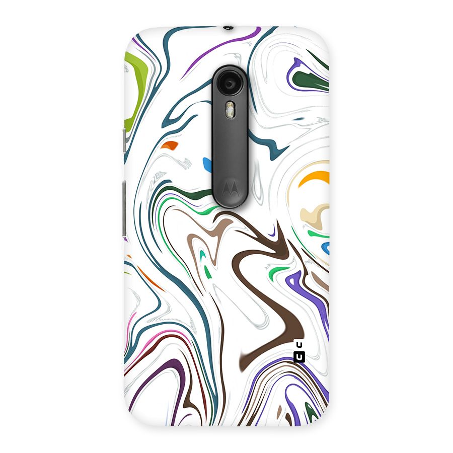 Marbled Printed Art Back Case for Moto G Turbo