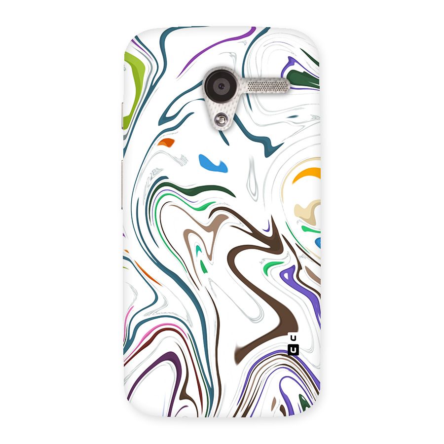 Marbled Printed Art Back Case for Moto X