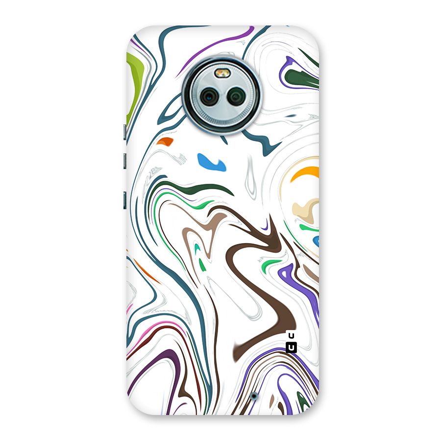 Marbled Printed Art Back Case for Moto X4