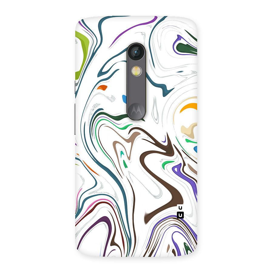 Marbled Printed Art Back Case for Moto X Play
