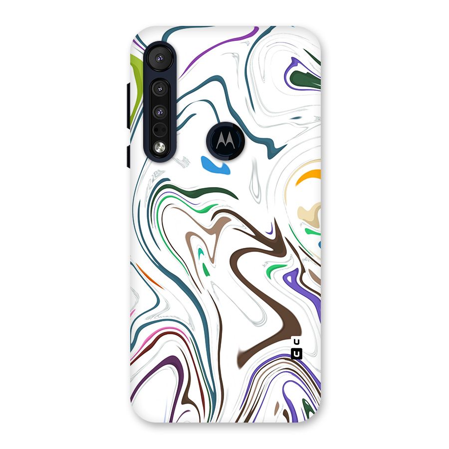 Marbled Printed Art Back Case for Motorola One Macro