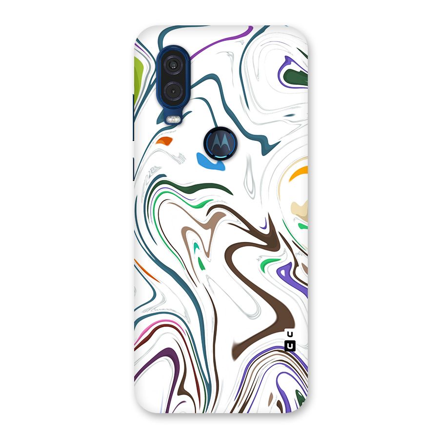 Marbled Printed Art Back Case for Motorola One Vision