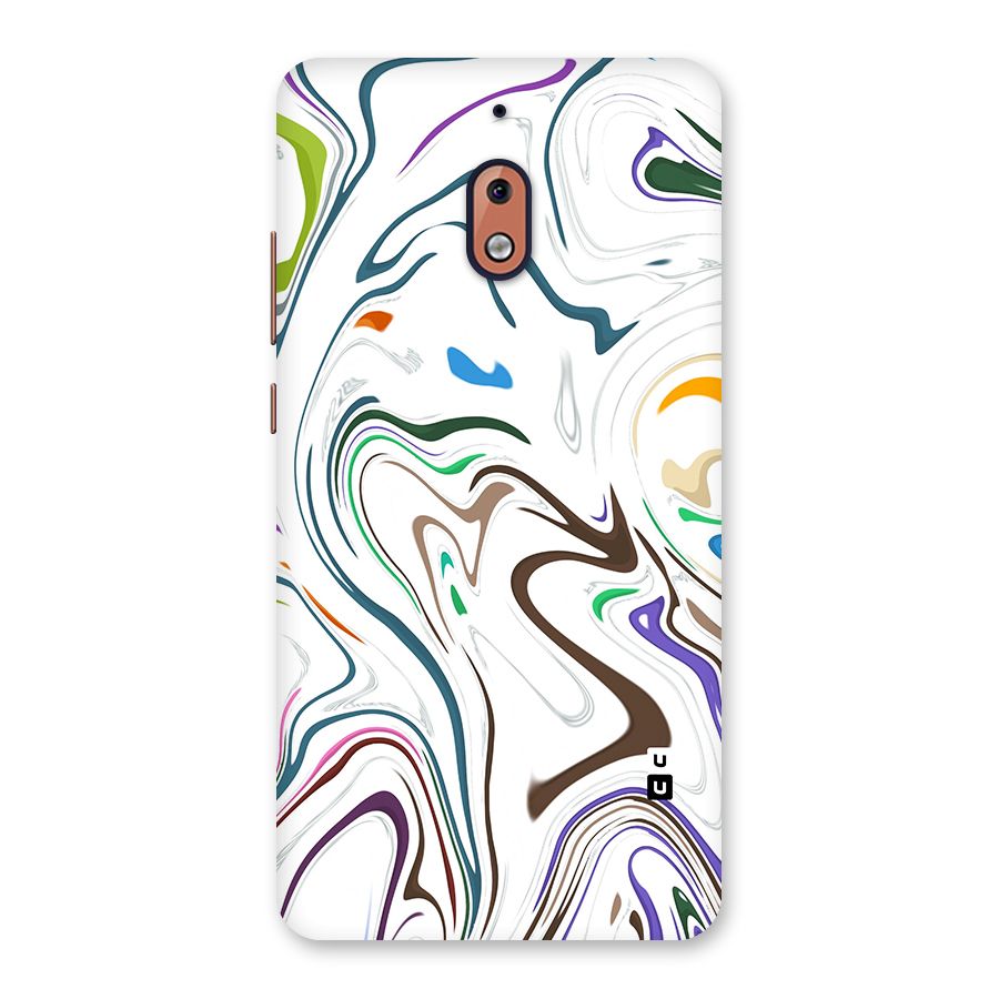 Marbled Printed Art Back Case for Nokia 2.1