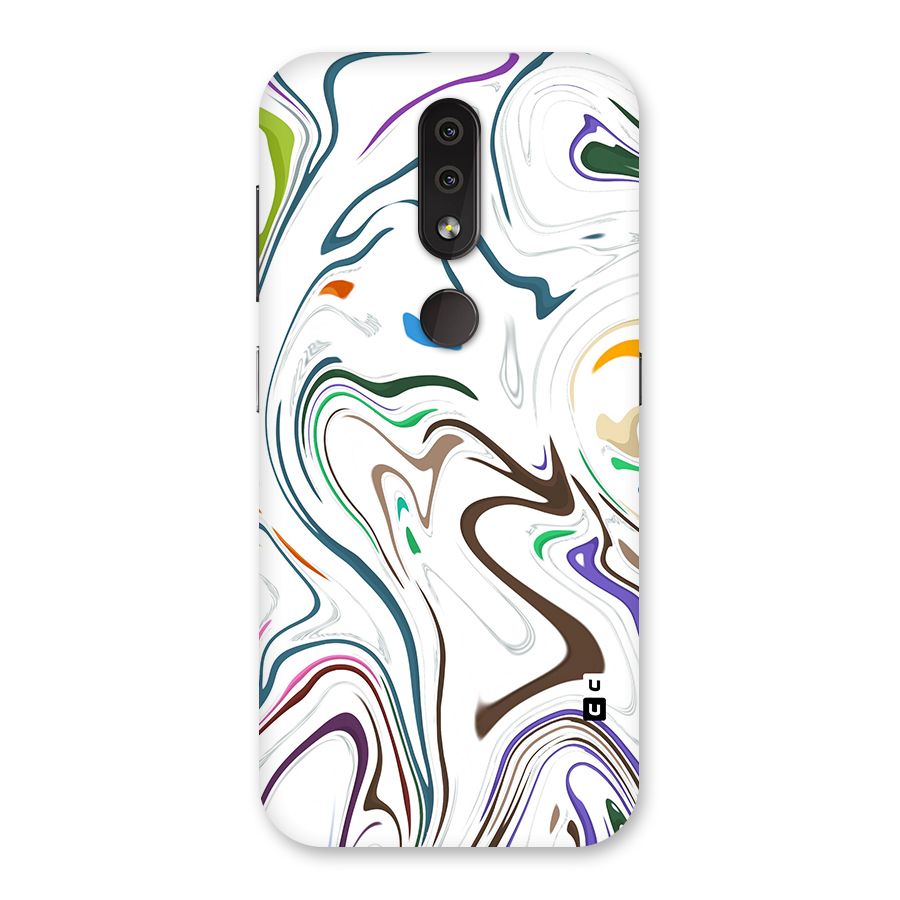 Marbled Printed Art Back Case for Nokia 4.2
