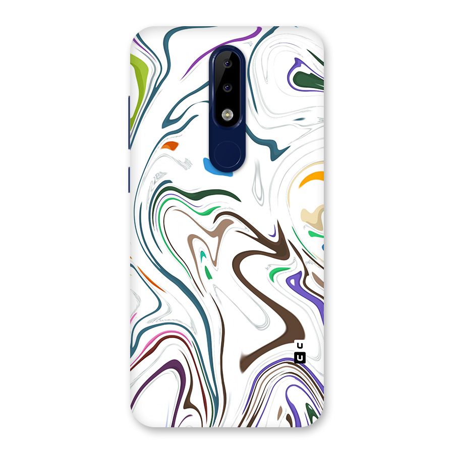 Marbled Printed Art Back Case for Nokia 5.1 Plus