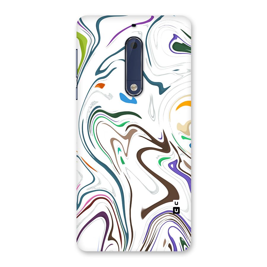 Marbled Printed Art Back Case for Nokia 5