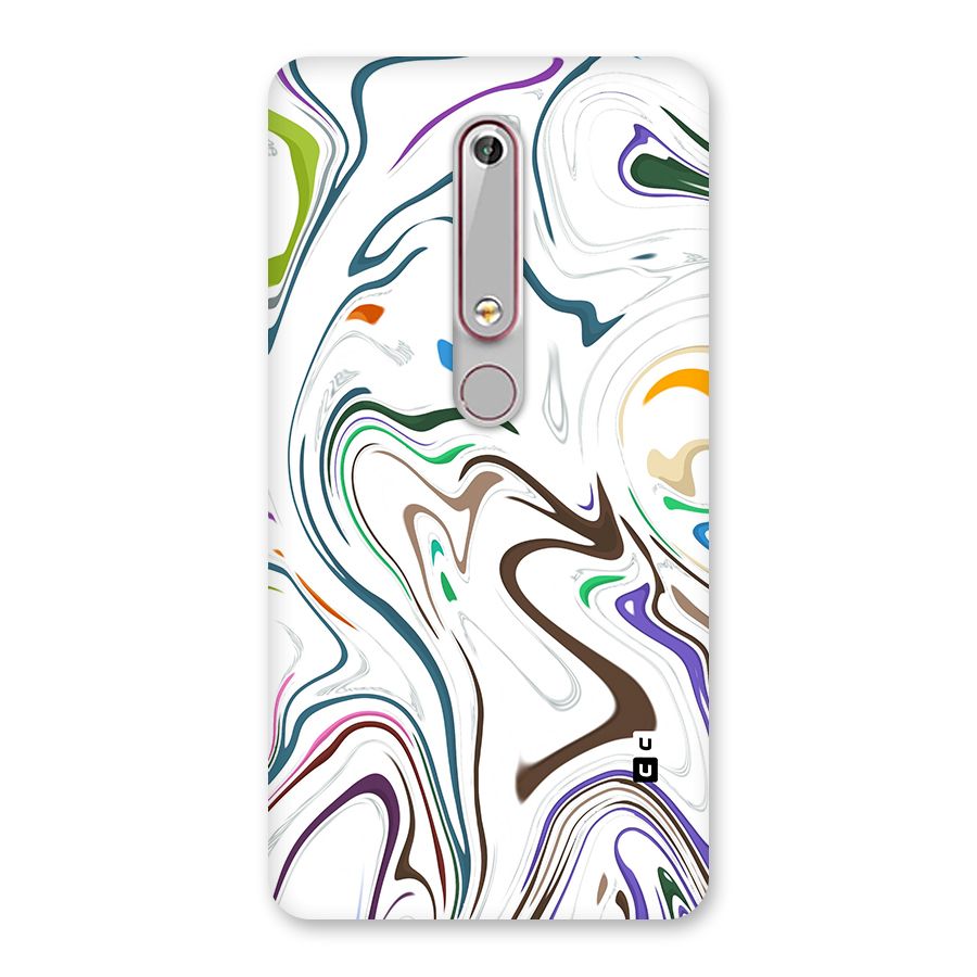 Marbled Printed Art Back Case for Nokia 6.1