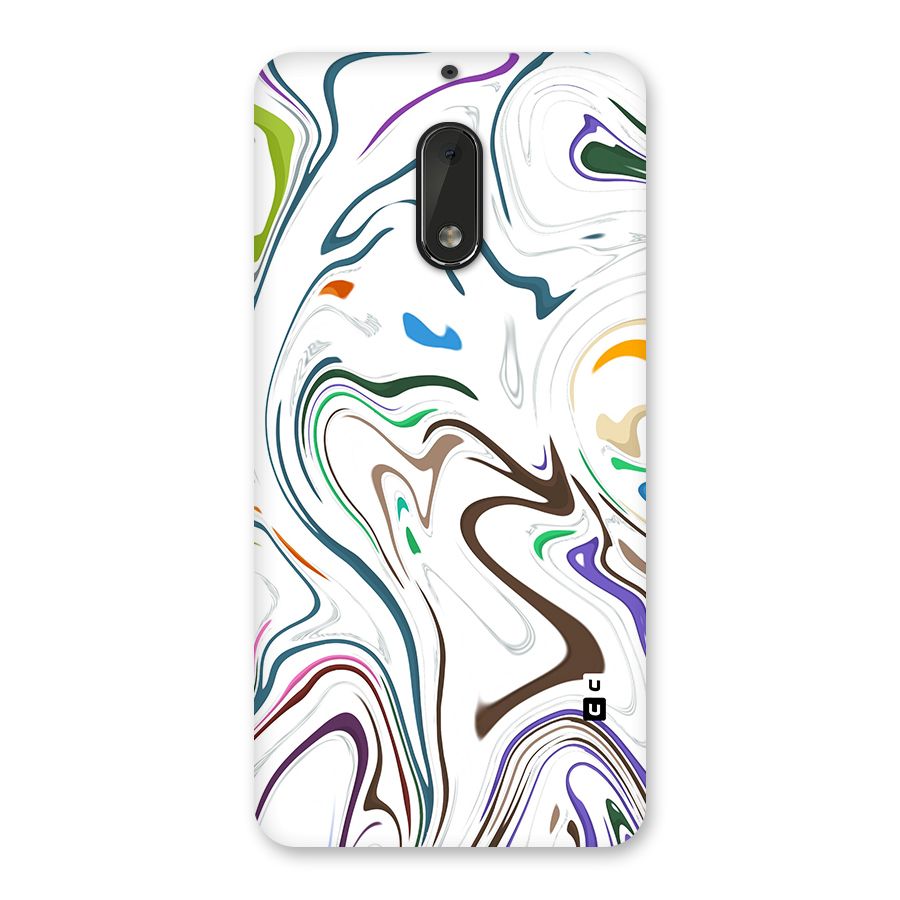 Marbled Printed Art Back Case for Nokia 6