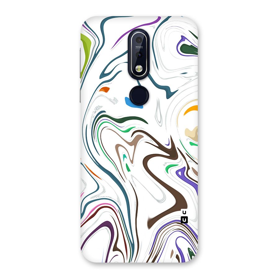 Marbled Printed Art Back Case for Nokia 7.1