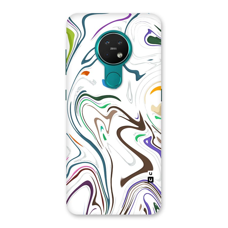Marbled Printed Art Back Case for Nokia 7.2