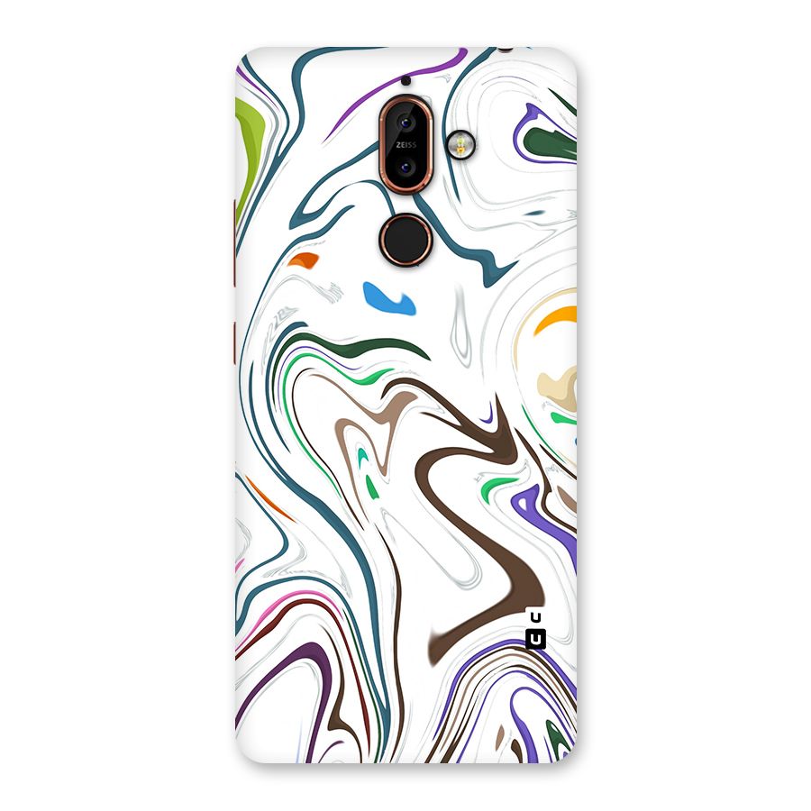 Marbled Printed Art Back Case for Nokia 7 Plus