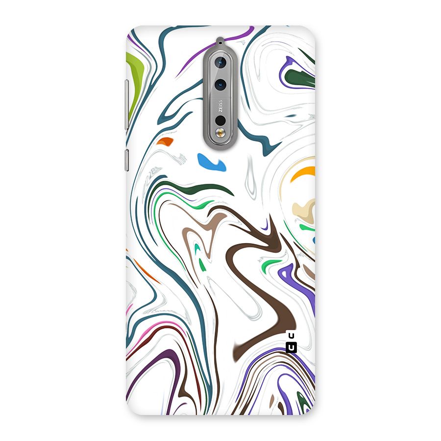 Marbled Printed Art Back Case for Nokia 8