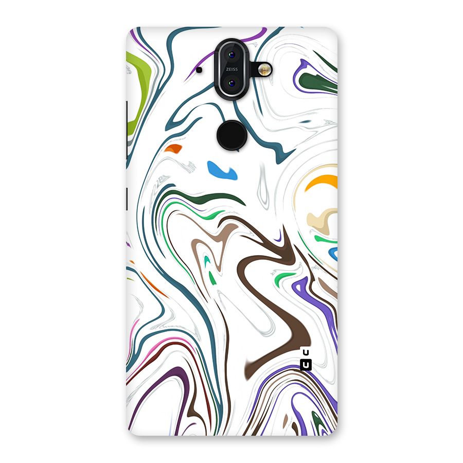 Marbled Printed Art Back Case for Nokia 8 Sirocco