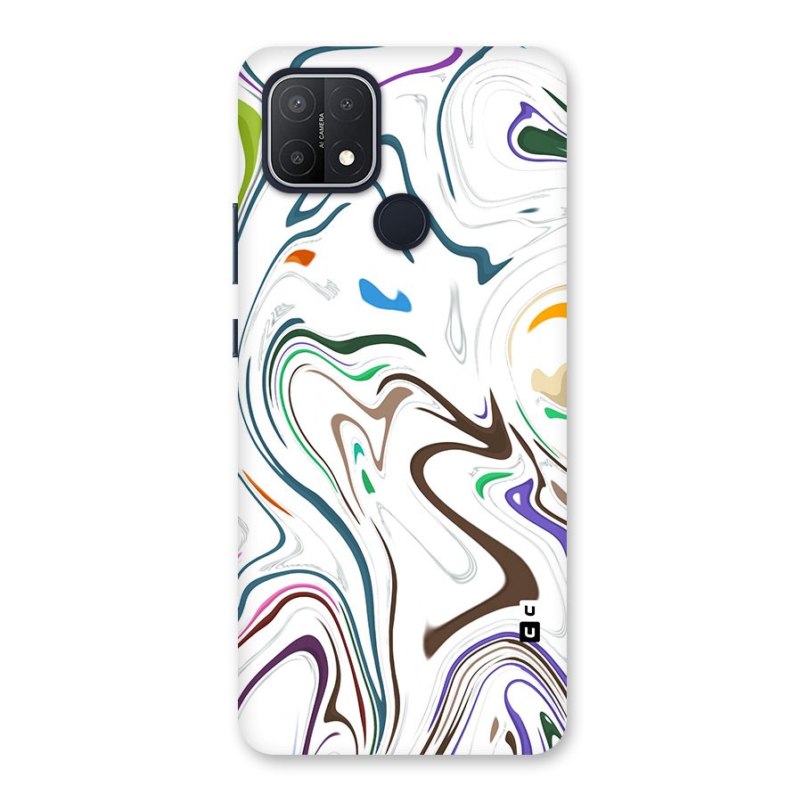 Marbled Printed Art Back Case for Oppo A15s