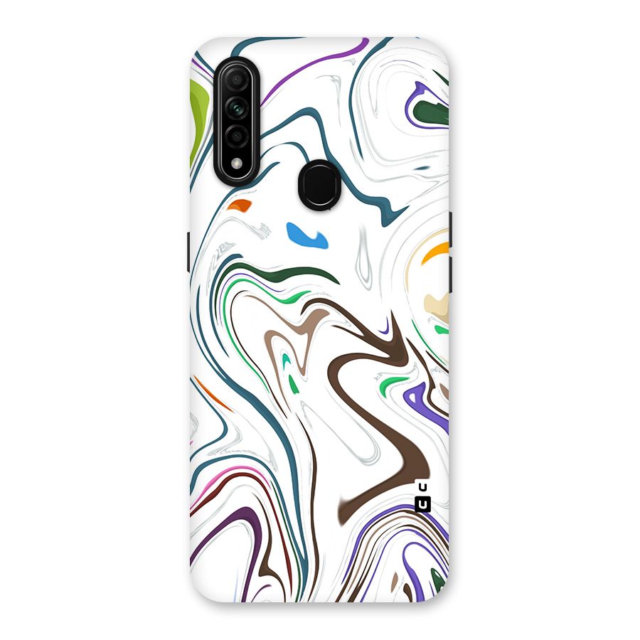Marbled Printed Art Back Case for Oppo A31