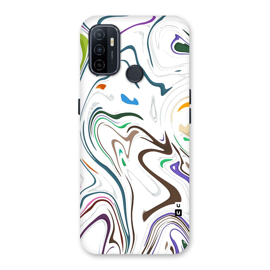 Marbled Printed Art Back Case for Oppo A32