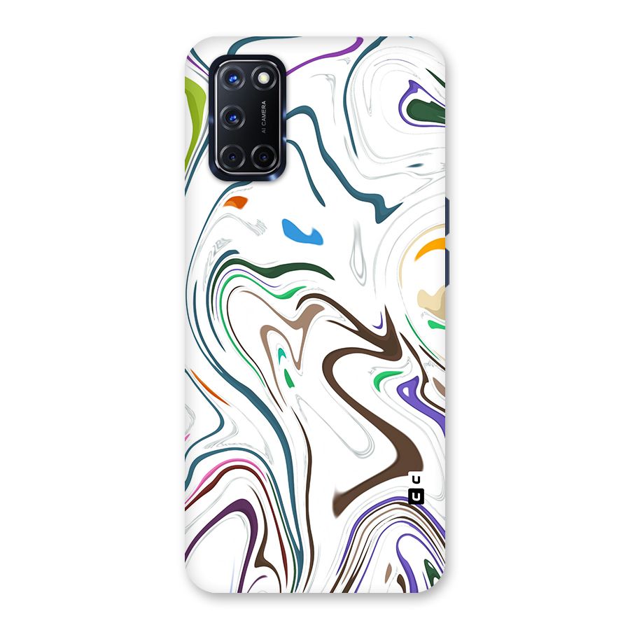 Marbled Printed Art Back Case for Oppo A52