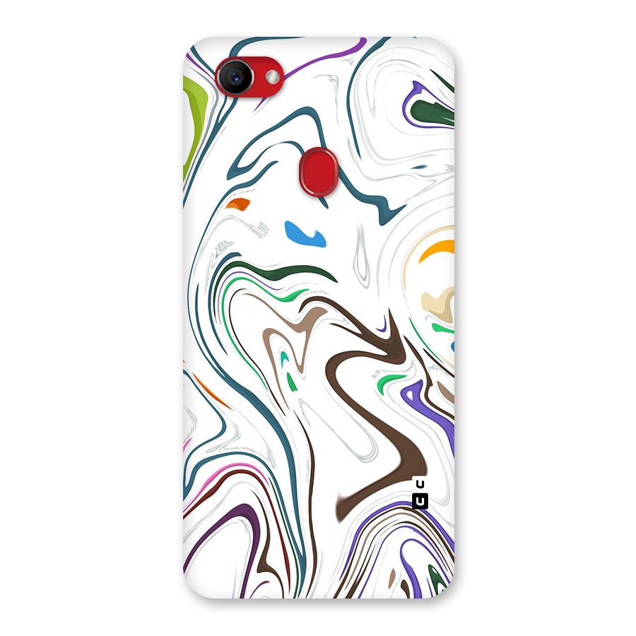 Marbled Printed Art Back Case for Oppo F7