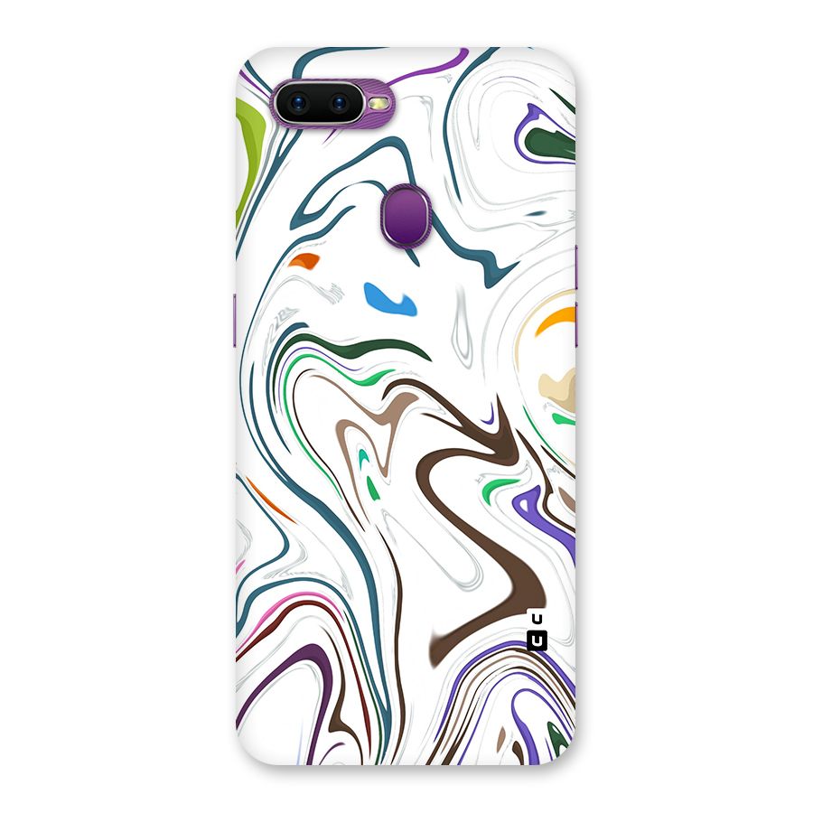 Marbled Printed Art Back Case for Oppo F9