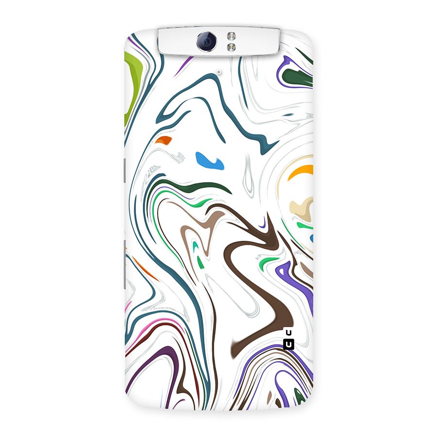 Marbled Printed Art Back Case for Oppo N1