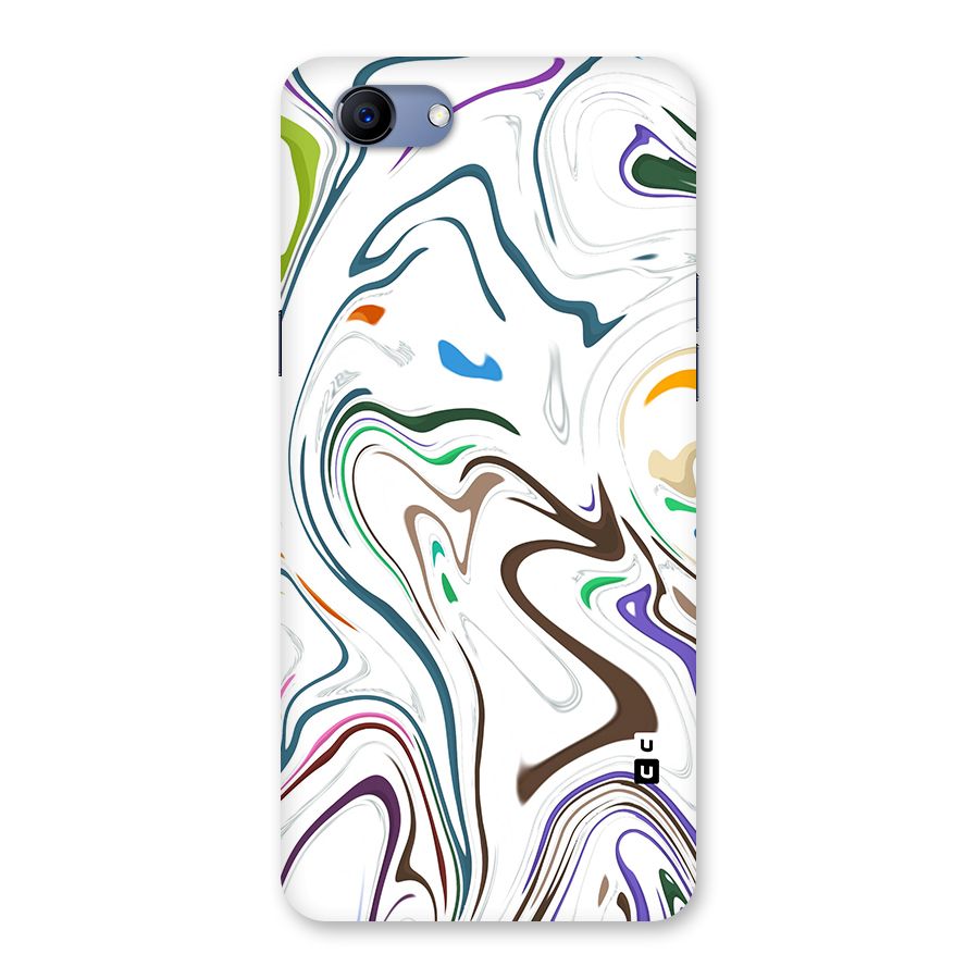 Marbled Printed Art Back Case for Oppo Realme 1