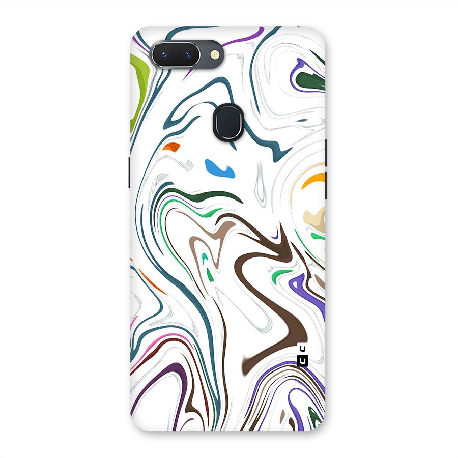 Marbled Printed Art Back Case for Oppo Realme 2