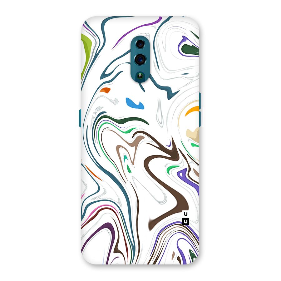 Marbled Printed Art Back Case for Oppo Reno