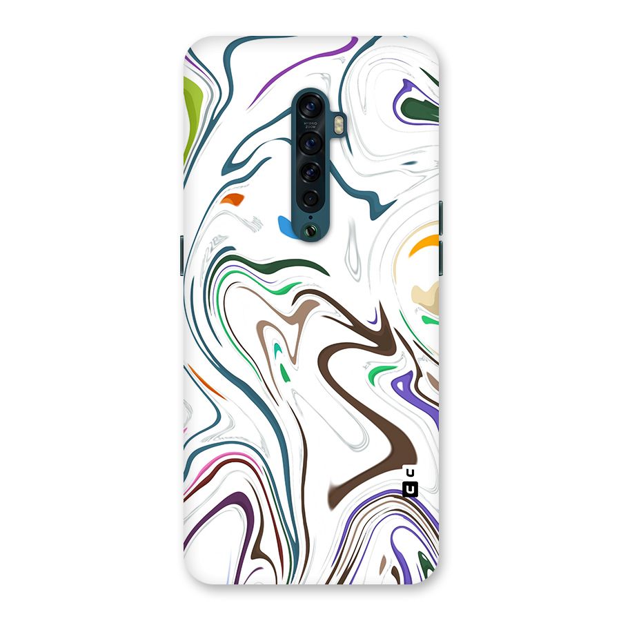 Marbled Printed Art Back Case for Oppo Reno2
