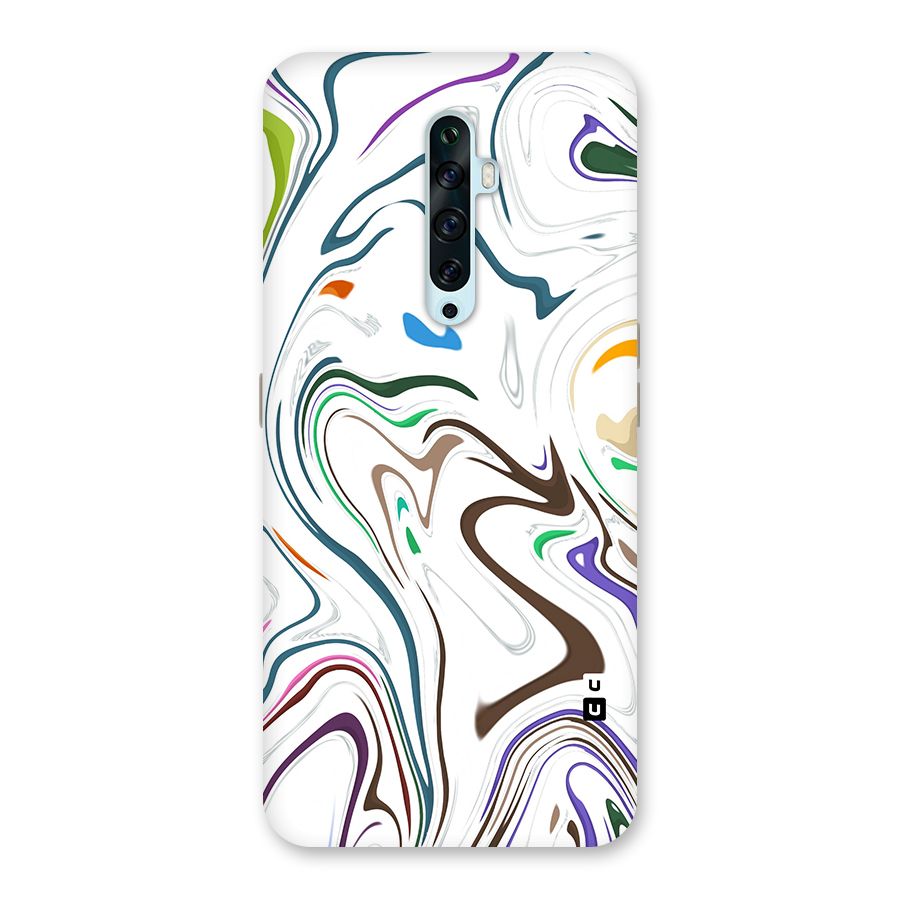 Marbled Printed Art Back Case for Oppo Reno2 Z