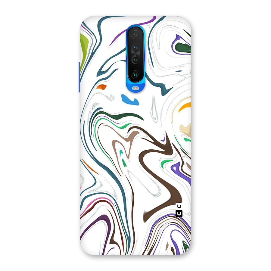 Marbled Printed Art Back Case for Poco X2