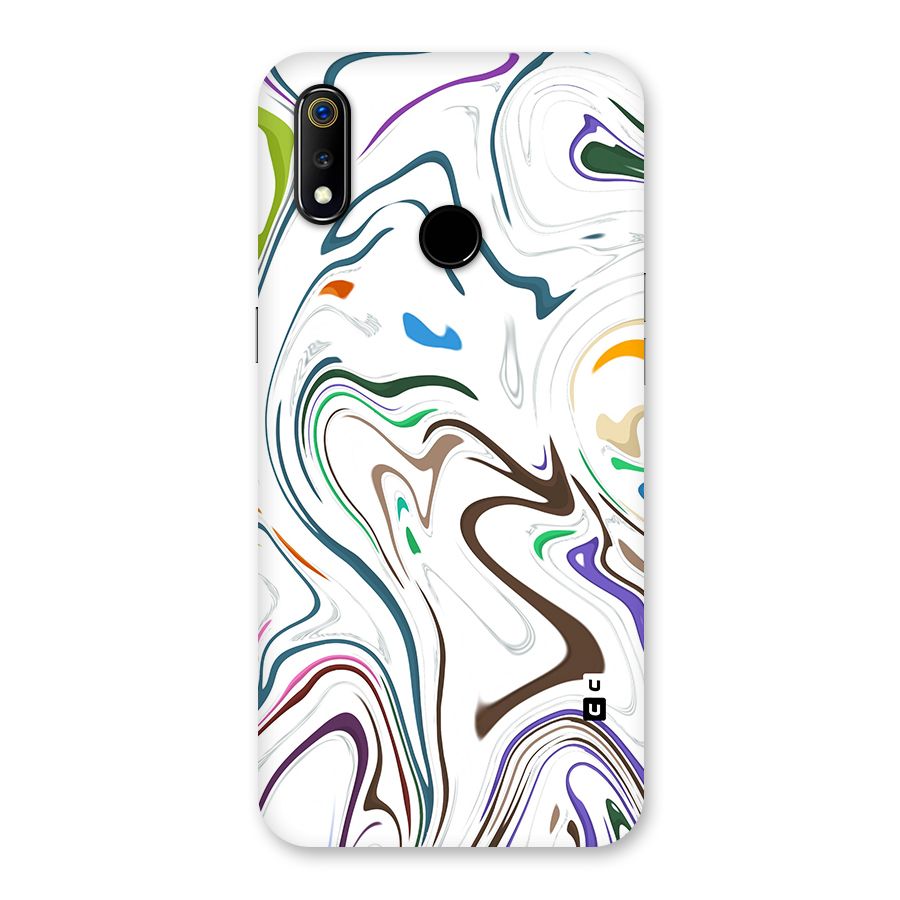 Marbled Printed Art Back Case for Realme 3