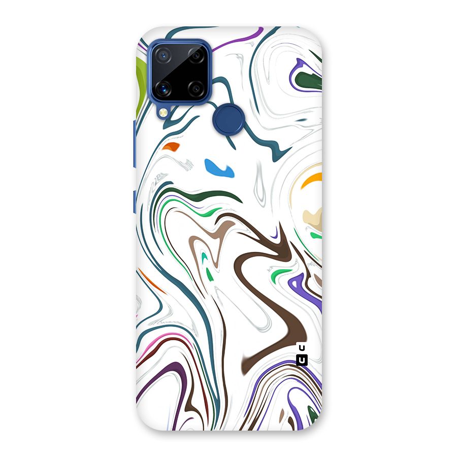 Marbled Printed Art Glass Back Case for Realme Narzo 30A