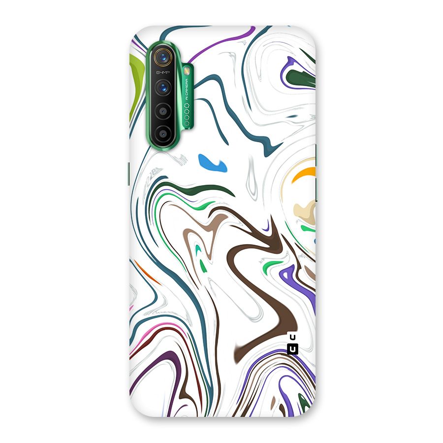 Marbled Printed Art Glass Back Case for Realme X2