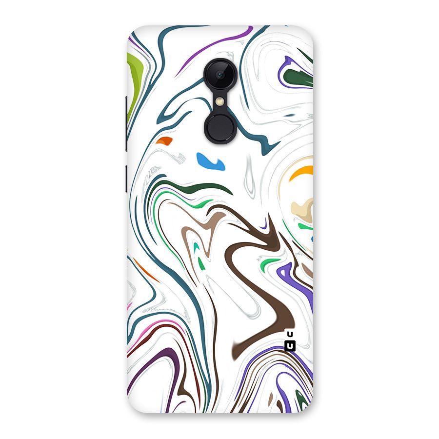 Marbled Printed Art Back Case for Redmi 5