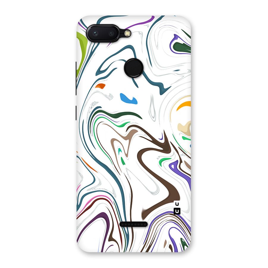 Marbled Printed Art Back Case for Redmi 6